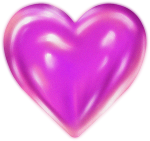 Dreamy Glossy Heart